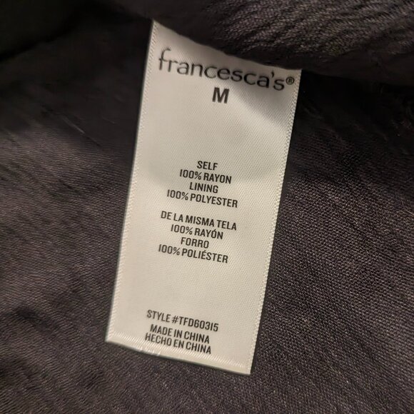 NWT Miami for Francesca's Black Off-Shoulder Crop Top in Medium - Picture 11 of 16